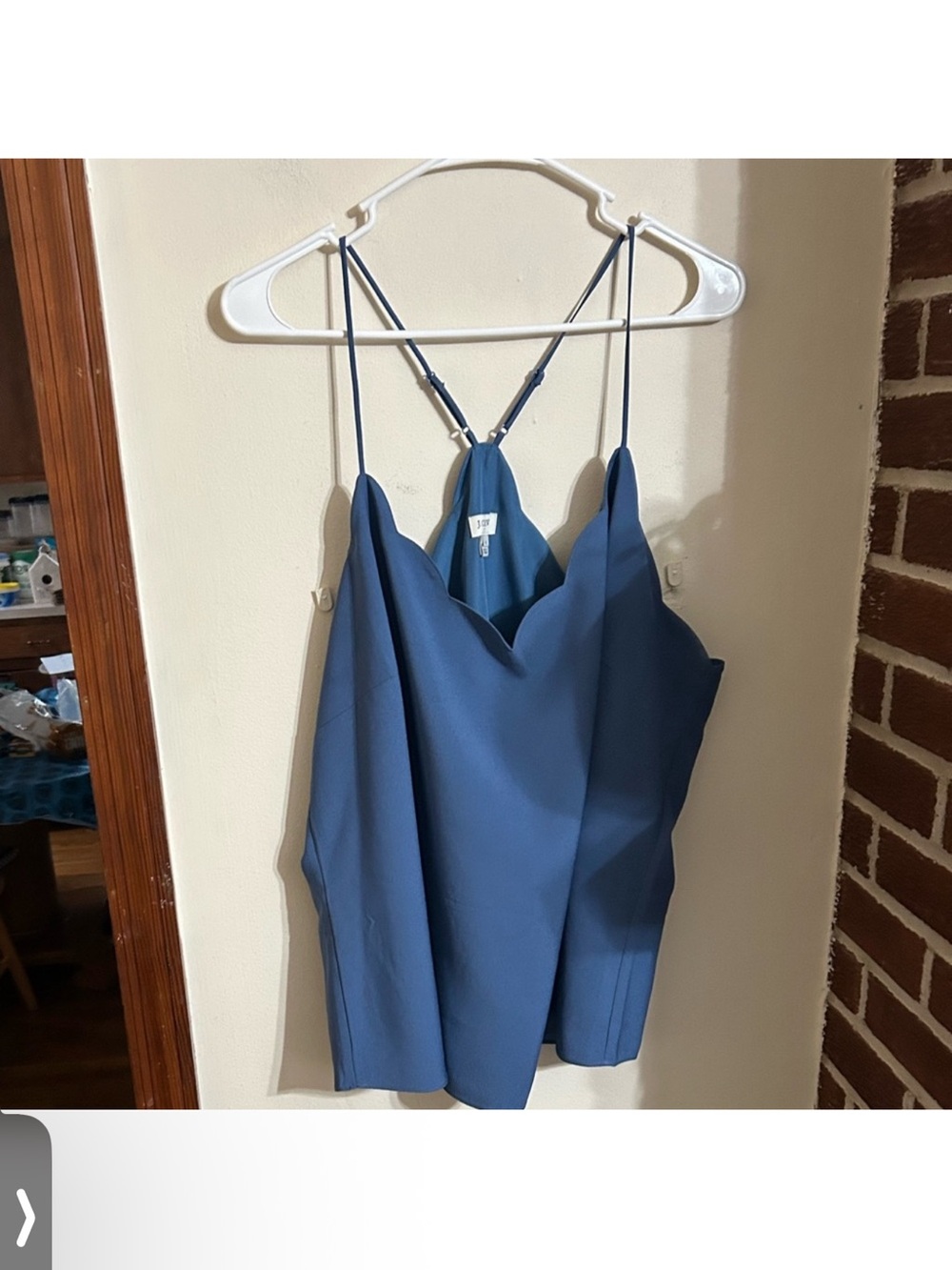 J. Crew Size 22?Slate Blue Scalloped Neck Camisole